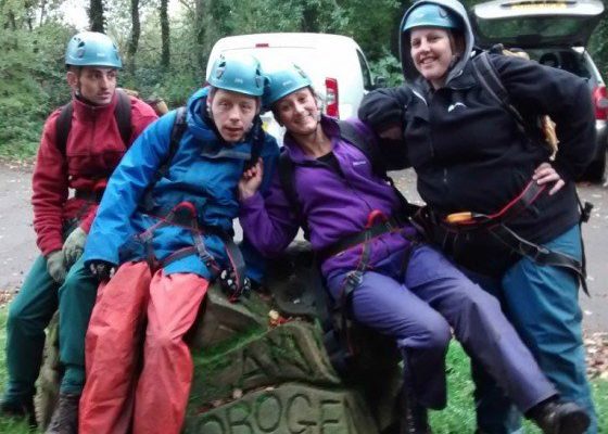 Bracken Court residents wearing safety gear and helmets ready for their challenges