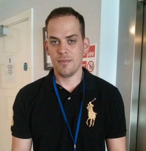 Veteran Joseph gained his Security Industry Authority badge