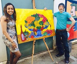 Artist James Wilson presents his latest brightly coloured work