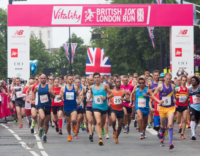 Vitality British 10k London runners
