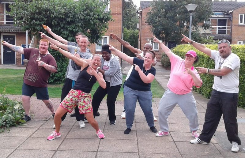 Residents at Bracken Court homelessness scheme in Reading decided to get into the Rio spirit and host their own Olympics