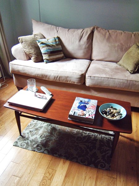 Small living room with sofa and table