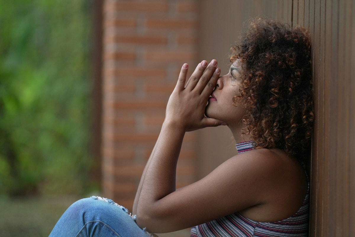 Woman praying