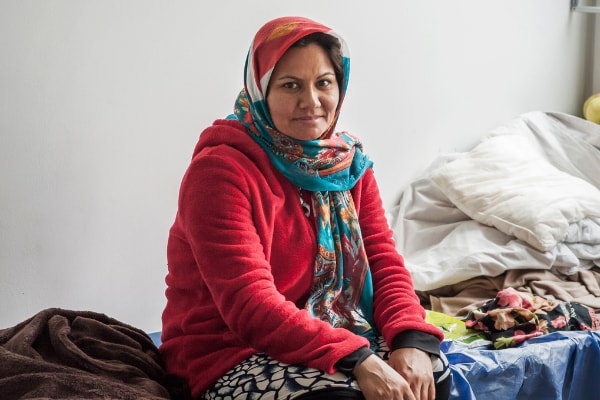 Cappuccino, salad, cakes