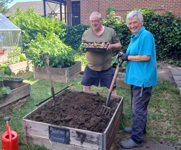 Residents at Marsh Way House, Wakefield
