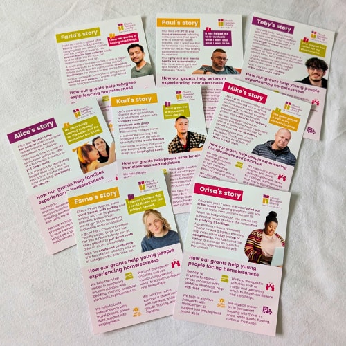 Case study postcards